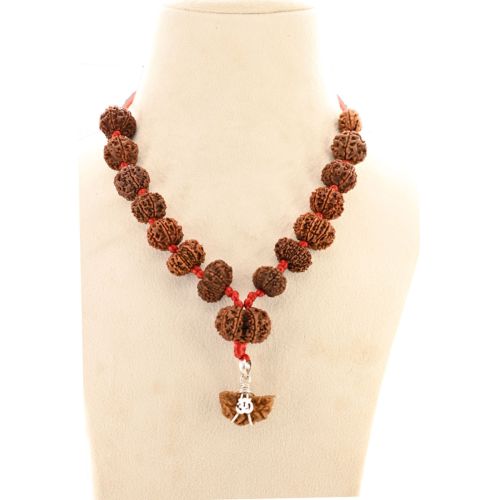 Rudraksha Siddha Mala 1 to 14 Mukhi With Gauri Shankar, Ganesh Rudraksha GJSPC Certified