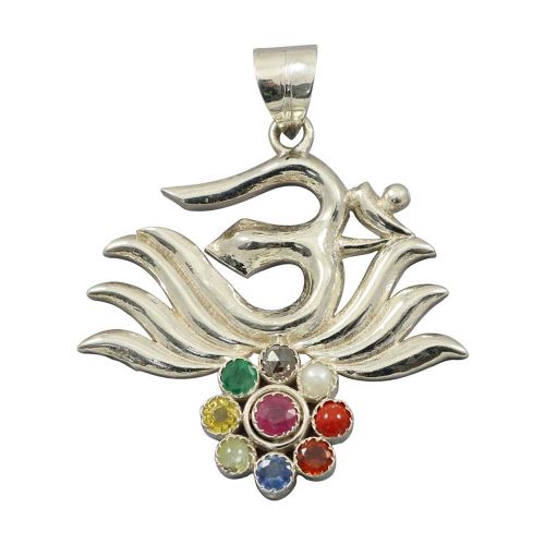 Navratan Pendant Om