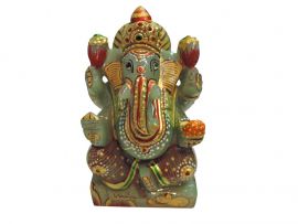 Green Jade Ganesha Idol 