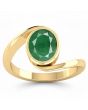 Emerald (Special Quality) Gold Wave Ring (R3)