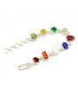 Navratna Sterling Silver Bracelet with all Nine Natural Gemstones for Navgraha Lab Certified 44.43gm