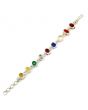 Navratna Sterling Silver Bracelet with all Nine Natural Gemstones for Navgraha Lab Certified 44.69gm