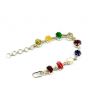 Navratna Sterling Silver Bracelet with all Nine Natural Gemstones for Navgraha Lab Certified 44.49gm