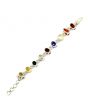 Navratna Sterling Silver Bracelet with all Nine Natural Gemstones for Navgraha Lab Certified 44.58gm