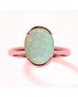 Opal (Special Quality) Rose Gold Dual-Claw Ring (R4)