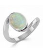 Opal (Special Quality) Silver Wave Ring (R3)
