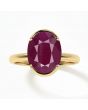 Ruby (Special Quality) Gold Dual-Claw Ring (R4)
