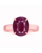 Ruby (Special Quality) Rose Gold Classic Solitaire Ring (R2)
