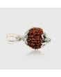 9 Mukhi Rudraksha Silver Pendant (Nepal)