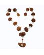 Rudraksha Silver Siddha Mala 1 to 14 Mukhi With Gauri Shankar, Ganesh Rudraksha GJSPC Certified