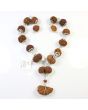 Rudraksha Silver Siddha Mala 1 to 14 Mukhi With Gauri Shankar, Ganesh Rudraksha GJSPC Certified