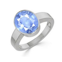 Blue Sapphire (Special Quality) Silver Ring (R1)