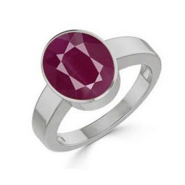 Ruby (Special Quality) Silver Ring (R1)