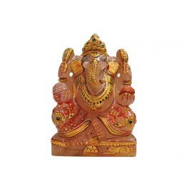 Rose Quartz Ganesha Idol