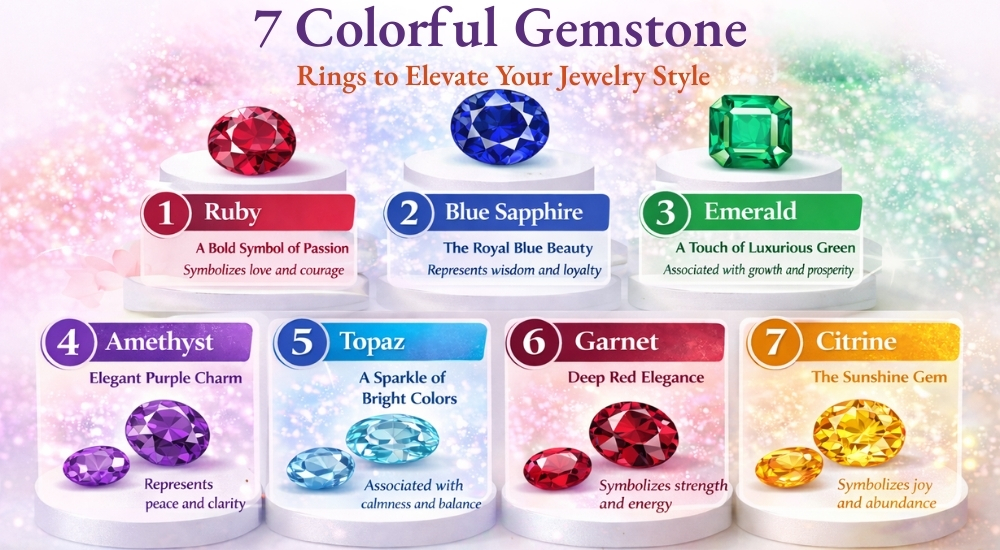 7 Colorful Gemstone Rings to Elevate Your Jewelry Style