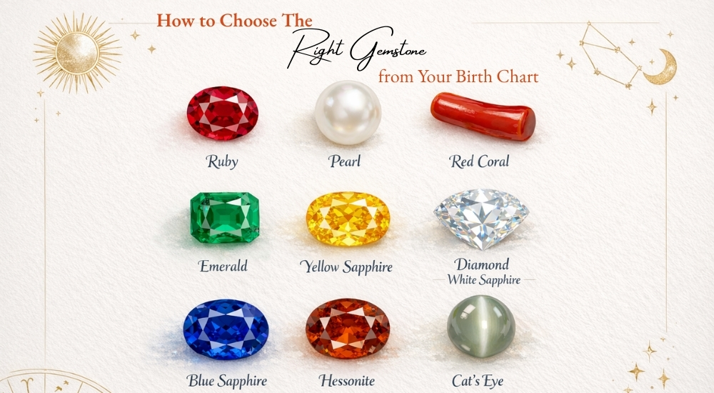How to Choose the Right Gemstone from Your Birth Chart