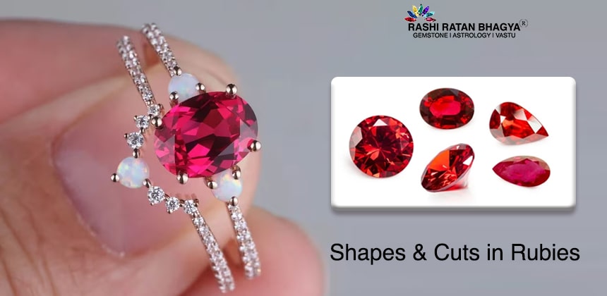 Cut of ruby stone